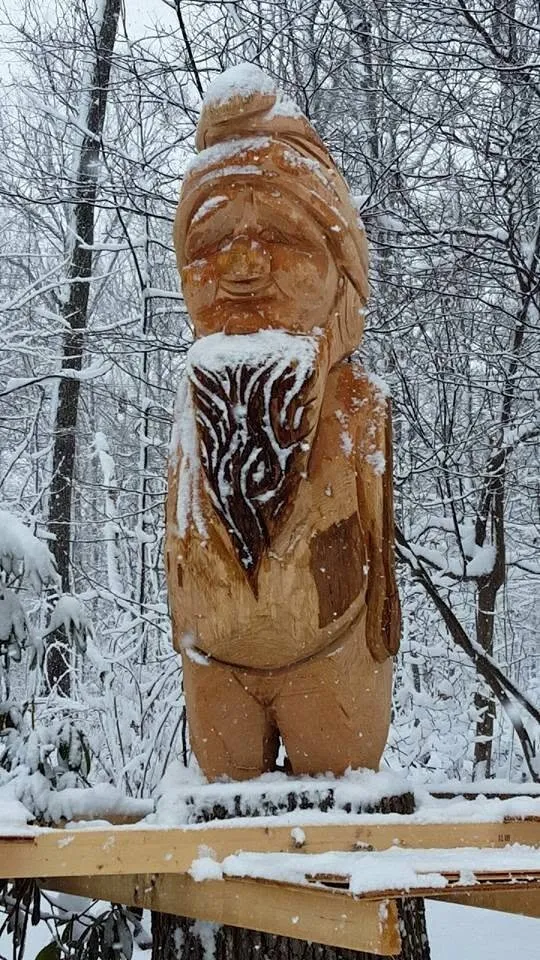 Standing Figure In Snow