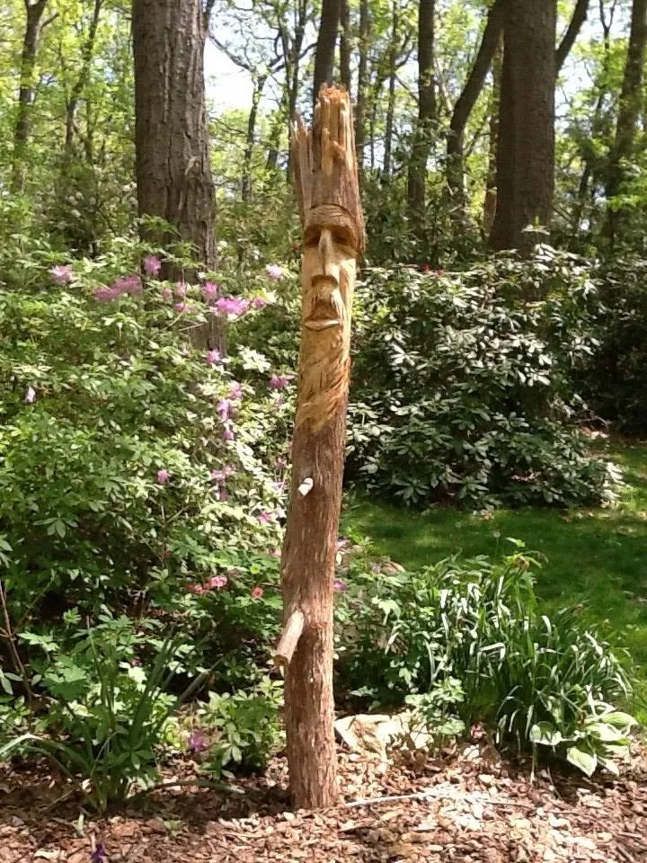Totem In A Spring Garden